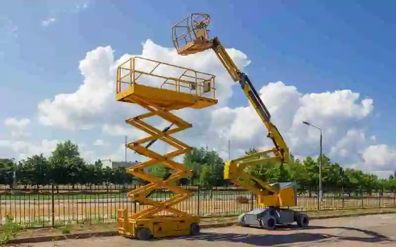 Пад'ёмнік і кран для работ на вышыні